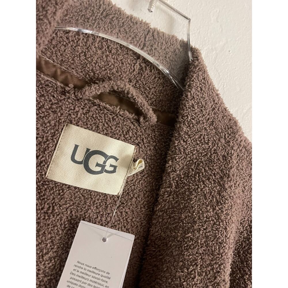 UGG Lennie Robe S Brown Allspice Soft Knit Pockets Long Belted NEW NWT $148 - Picture 6 of 9